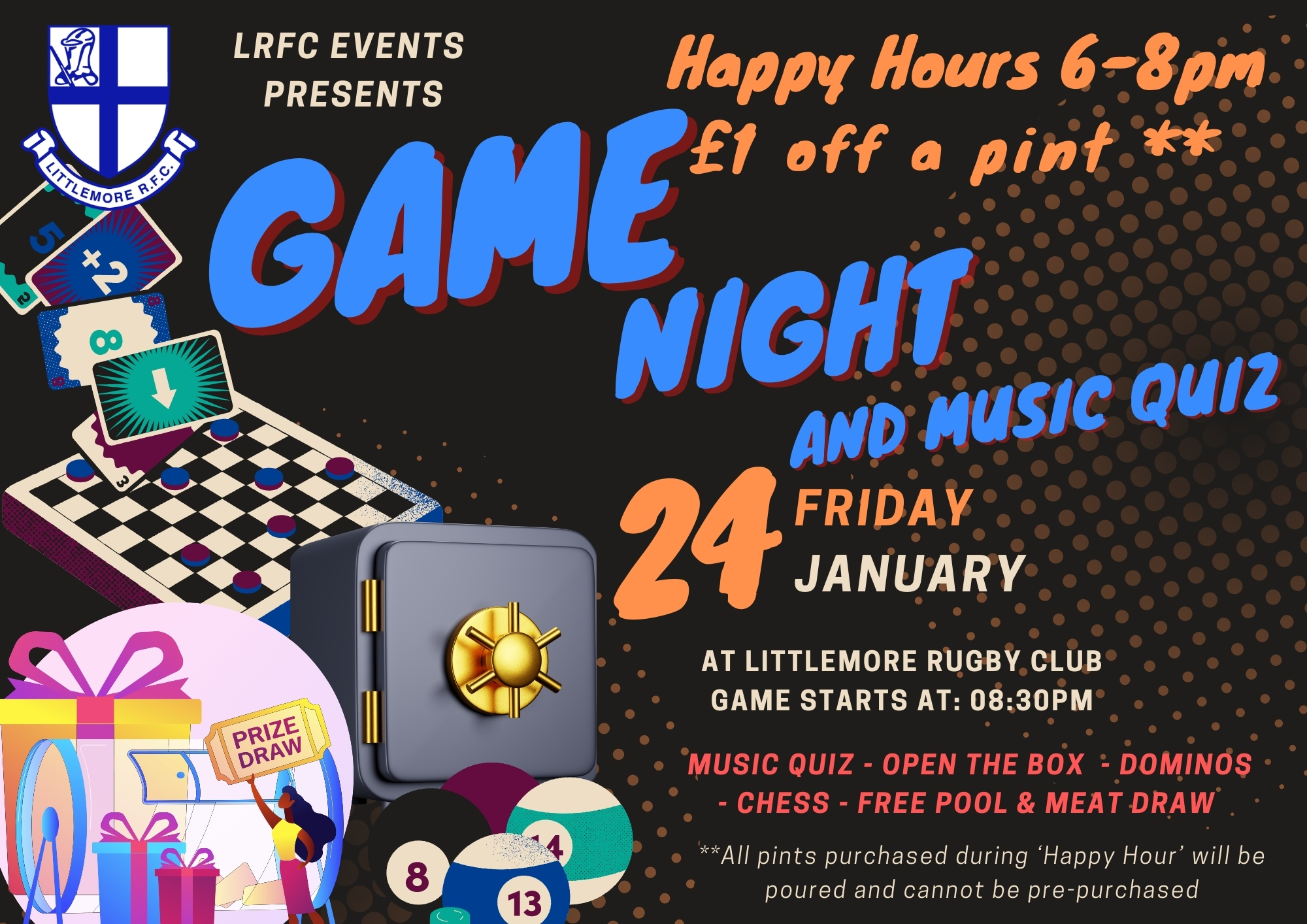 Game Night Facebook Post (297 x 210 mm)